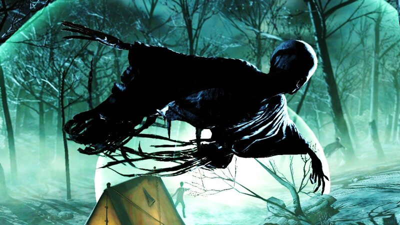 Dementor Flying over Forest
