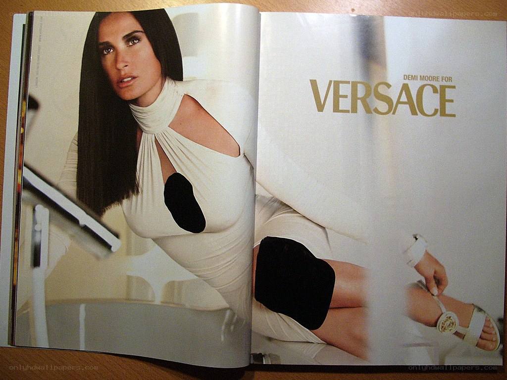 Demi Moore for Versace