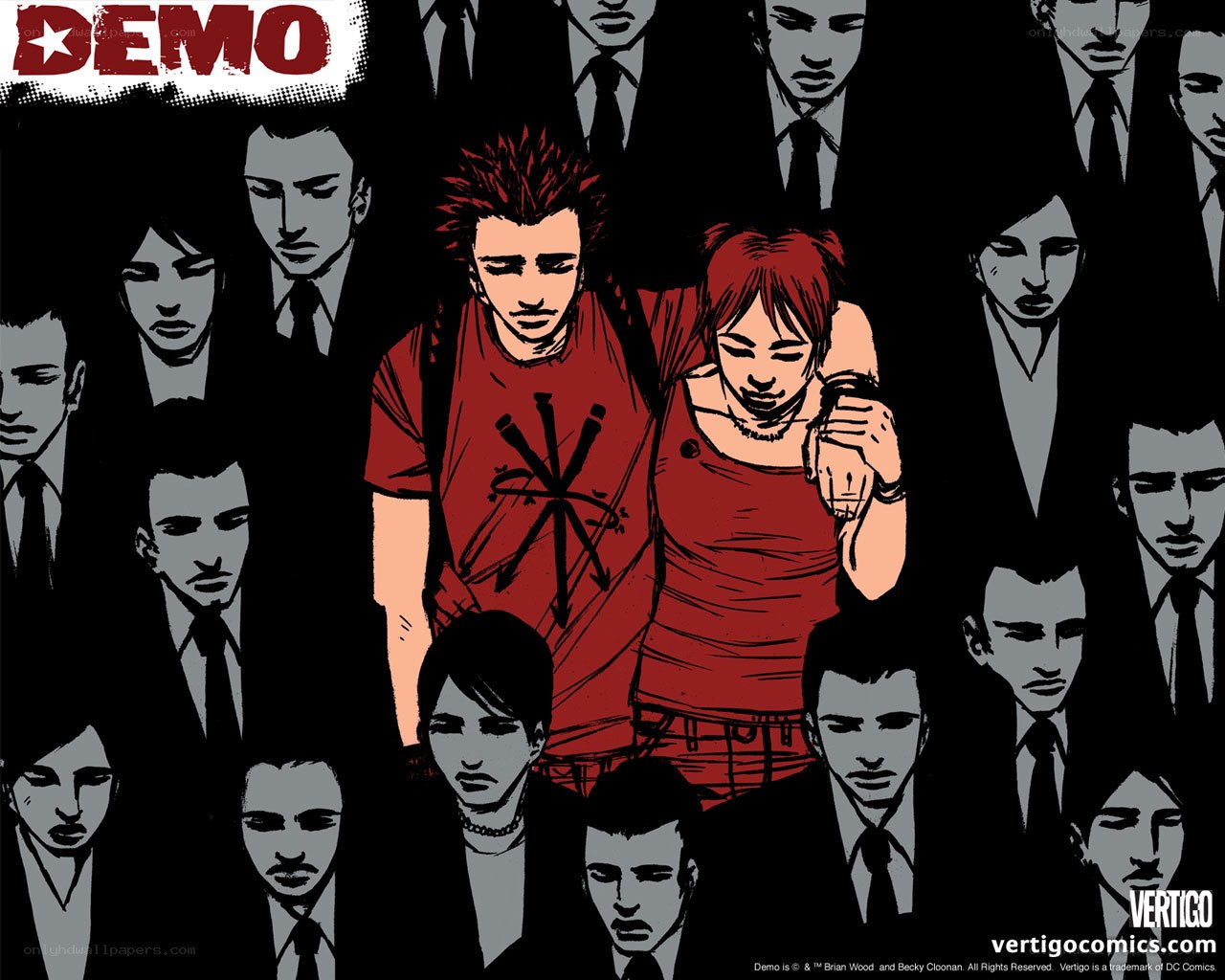 Demo comic book cover art