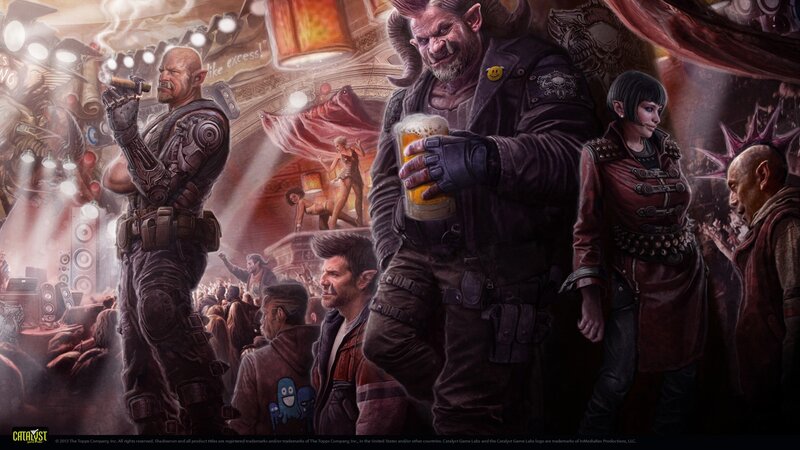 Demon and Humans in Bar