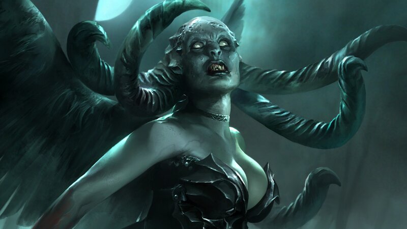 demon angel with horns