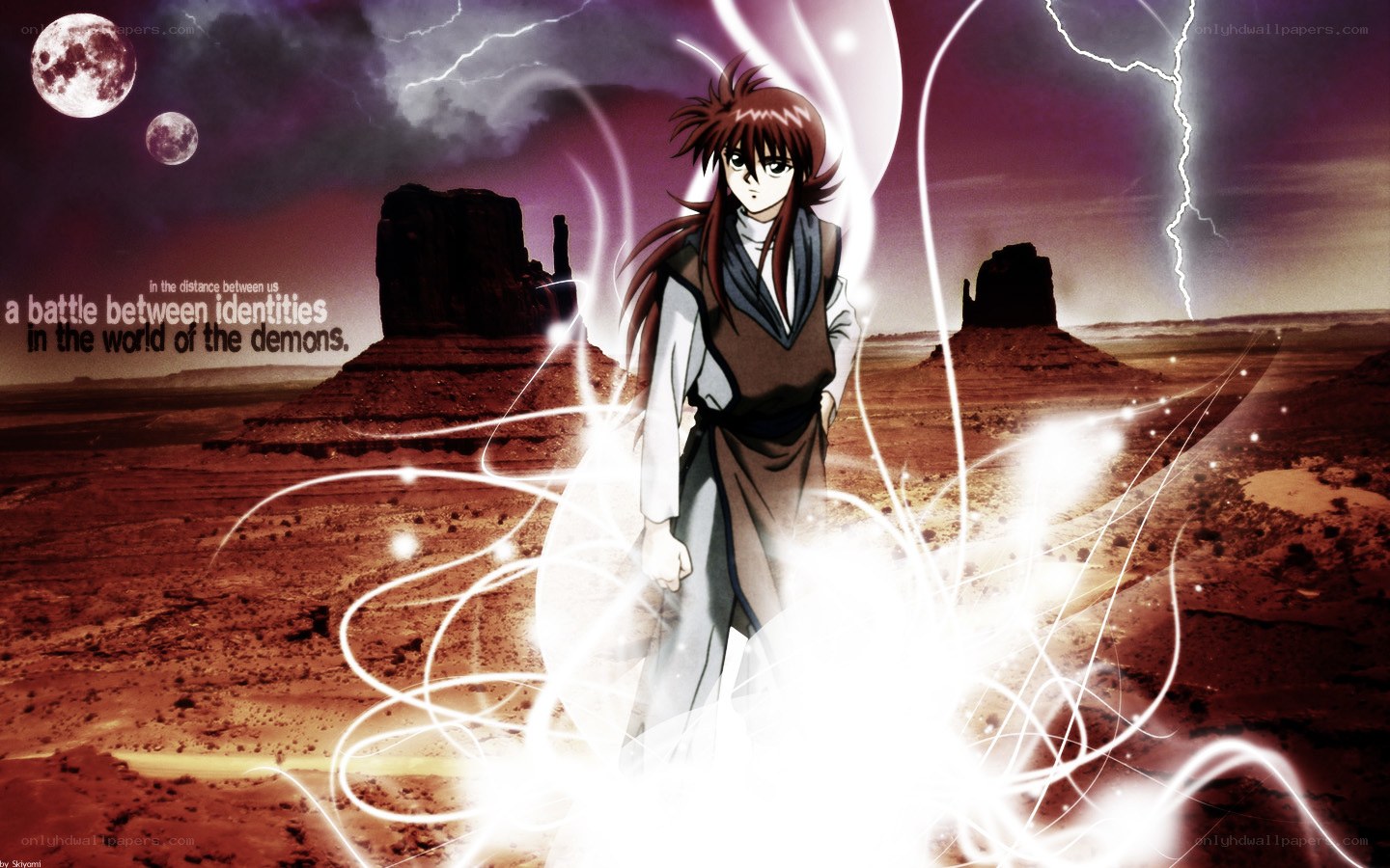 demon battle in desert