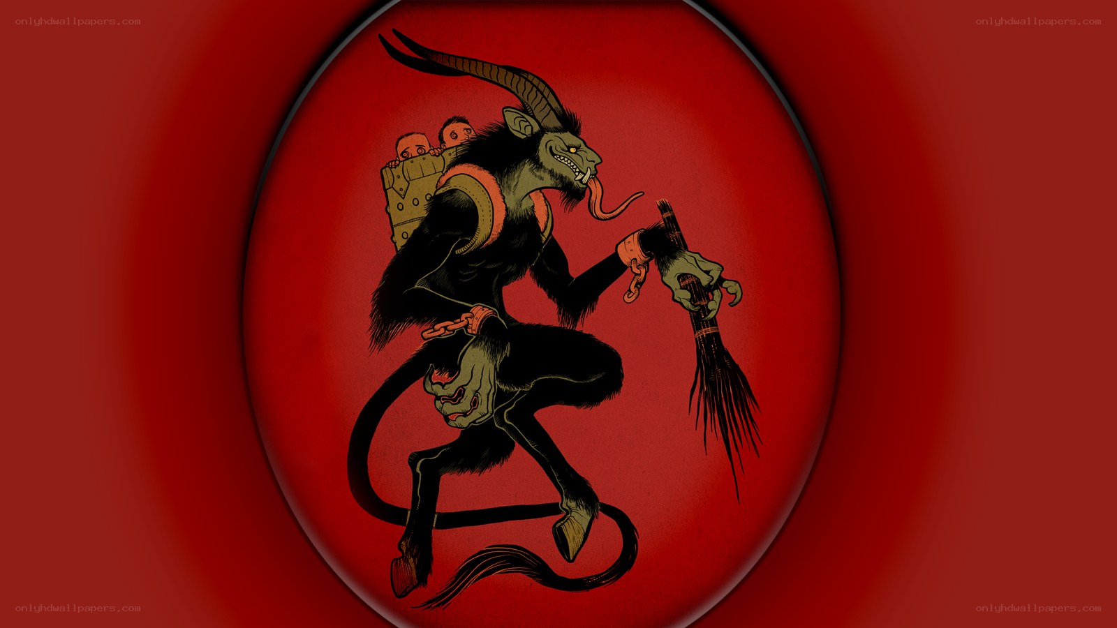 Demon carrying children