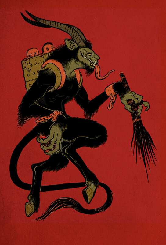 demon carrying children