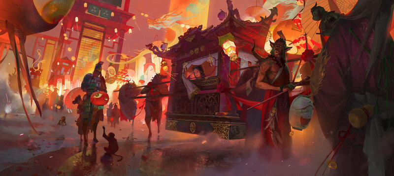Demon Carrying Palanquin