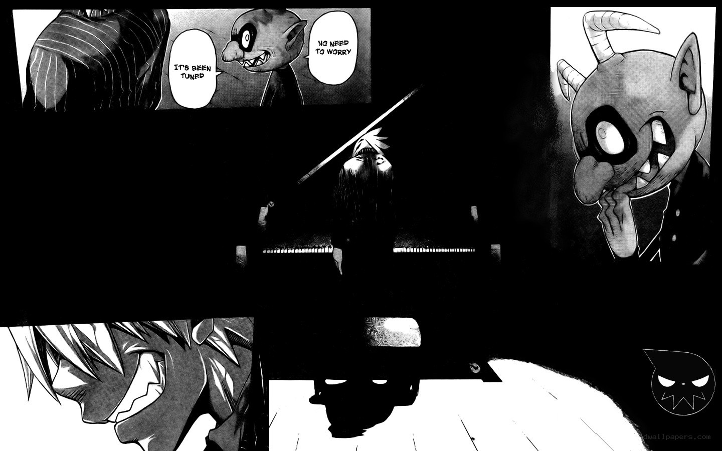 demon character at piano