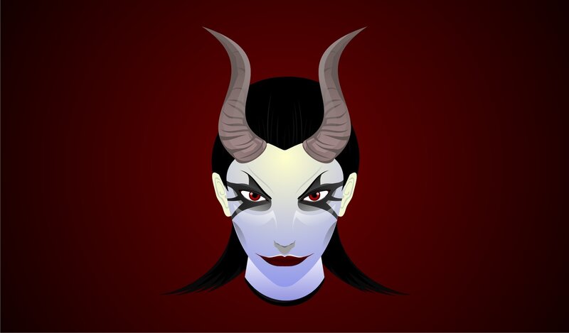 Demon Character Face