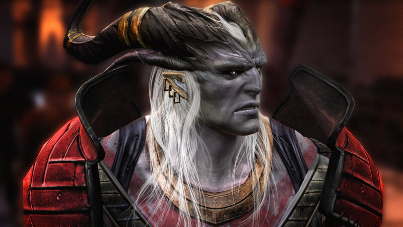 demon character with horns