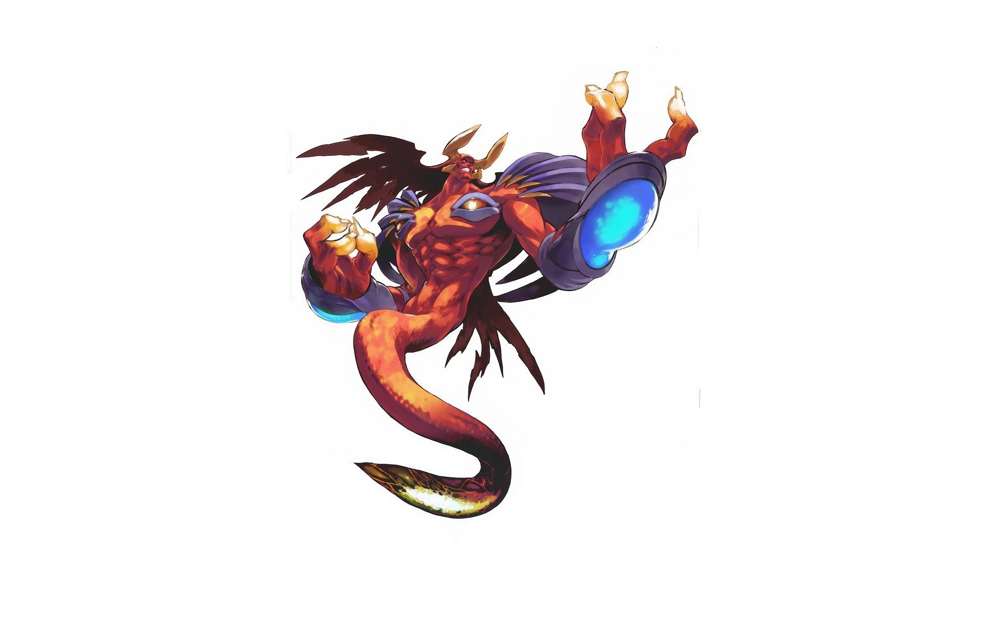 demon character with wings and tail