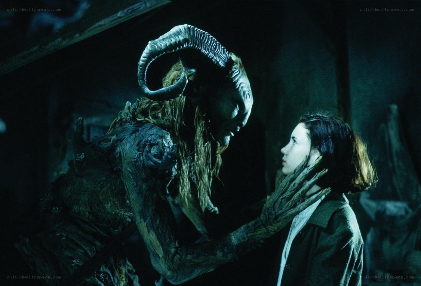 demon confronts young woman