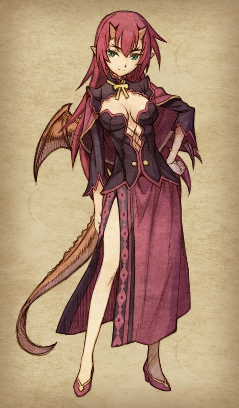 Demon girl character art