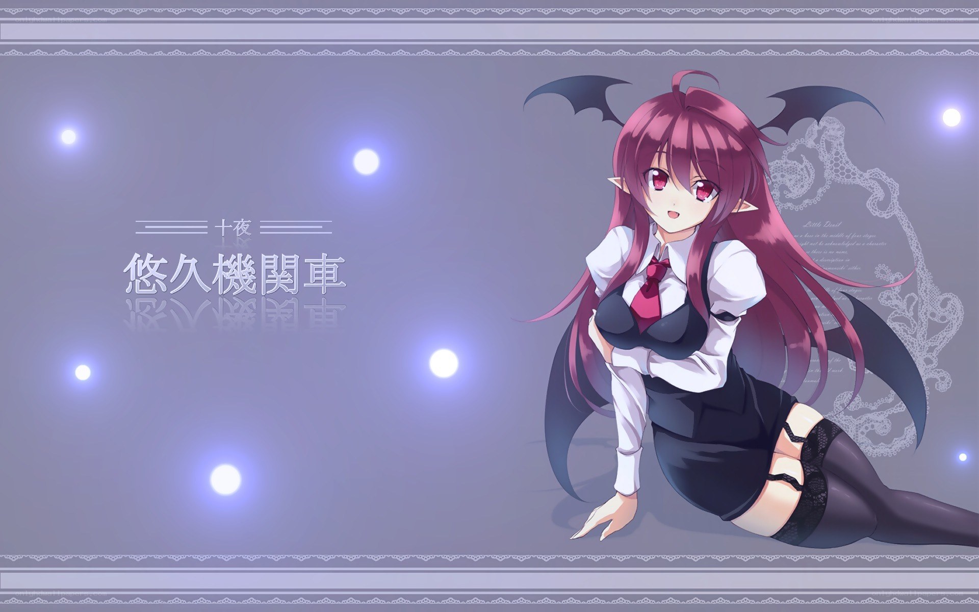 Demon girl in school uniform