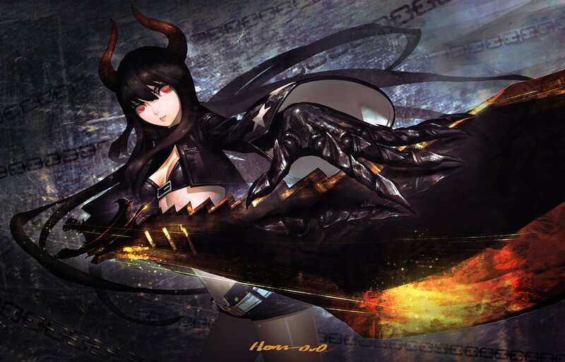 Demon girl with large weapon
