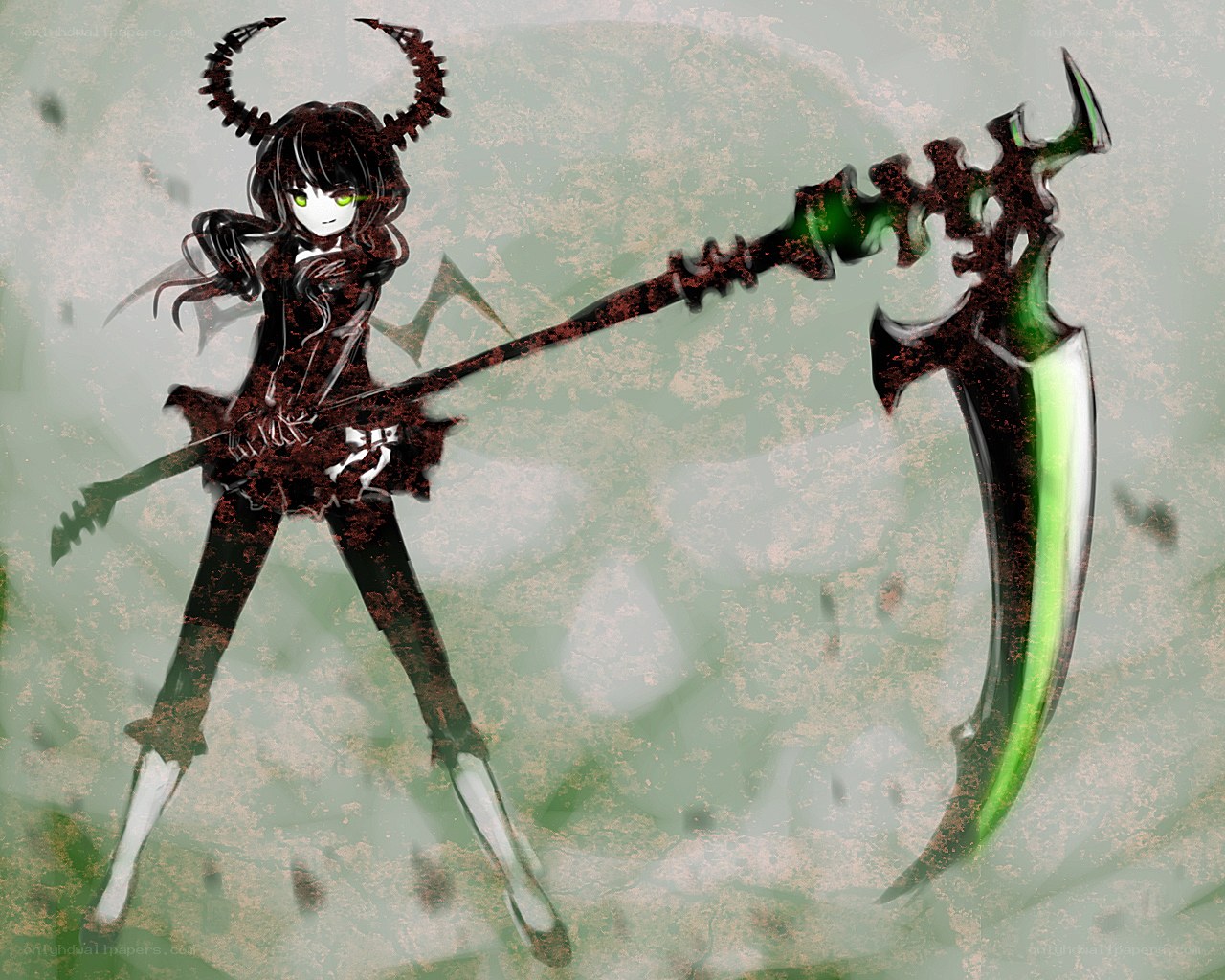 Demon girl with scythe