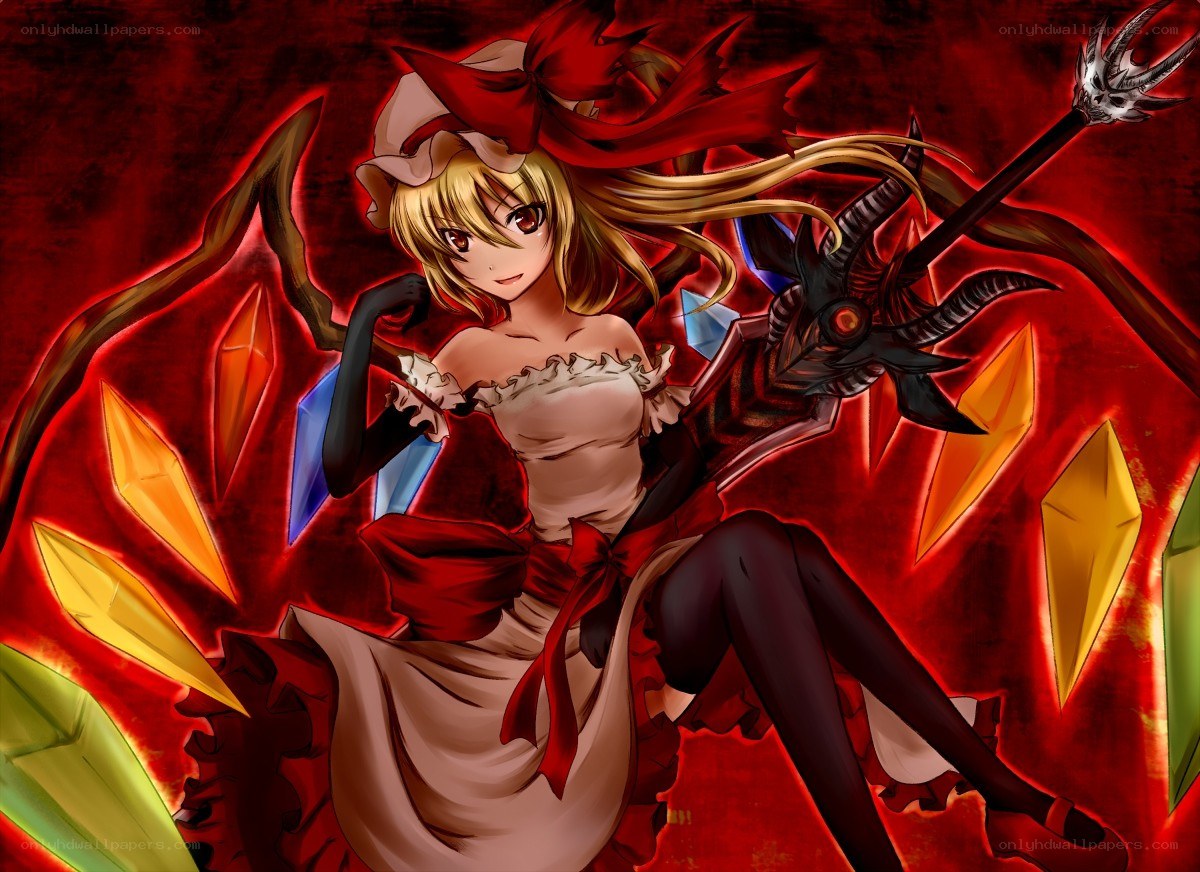 Demon girl with staff