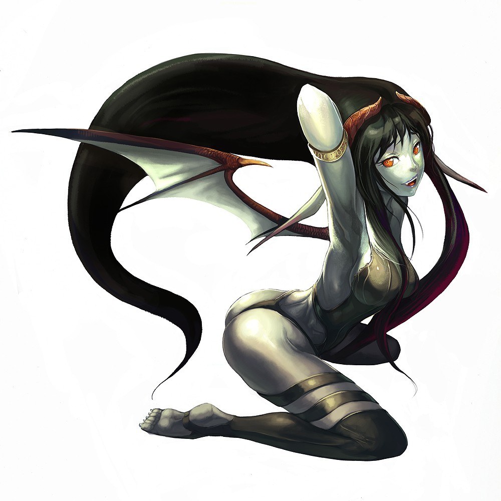 demon girl with wings