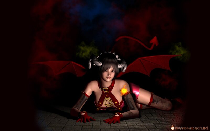 demon girl with wings