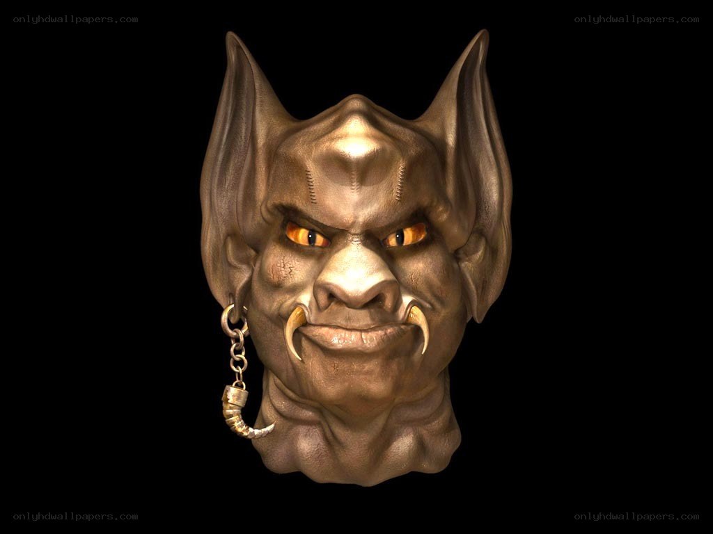demon head sculpture