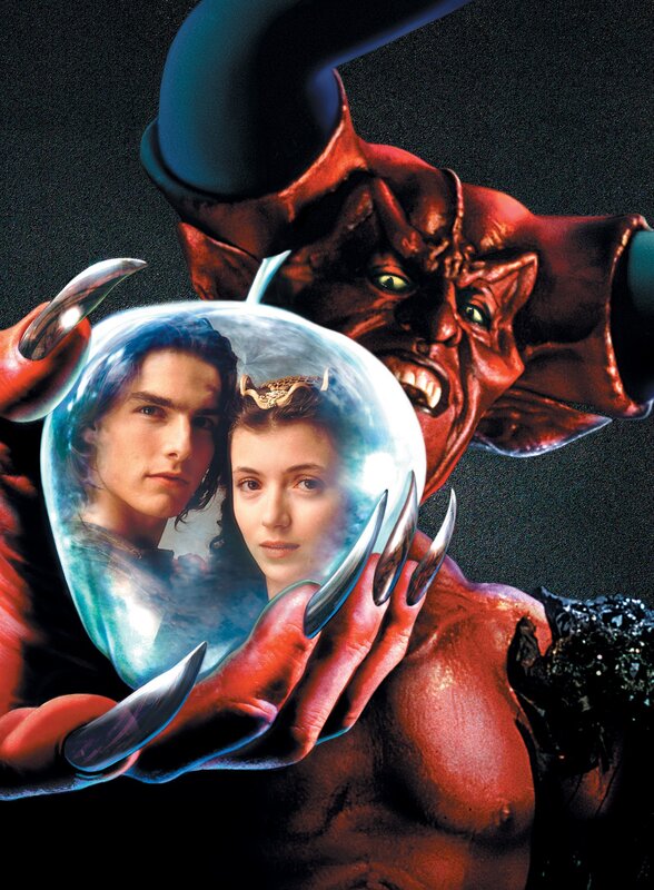 demon holding crystal ball