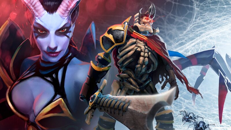 demon hunter and skeleton warrior