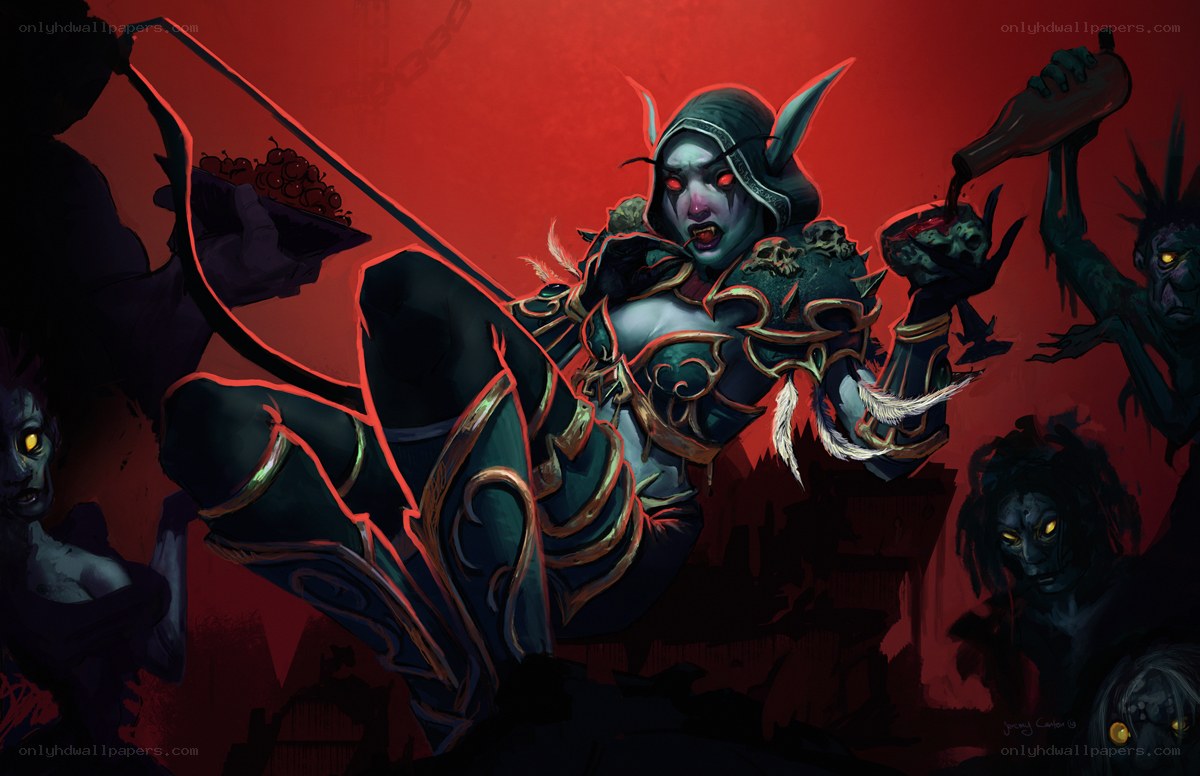 Demon hunter in a dark feast