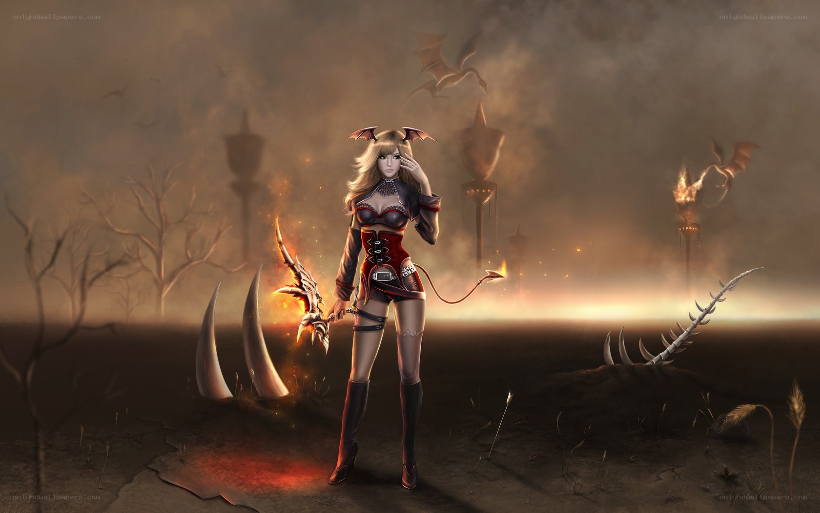 demon hunter in a desolate land