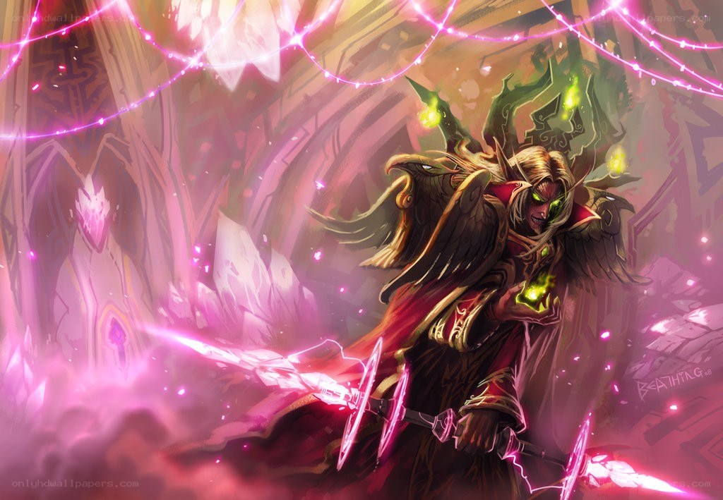Demon Hunter in a magical chamber
