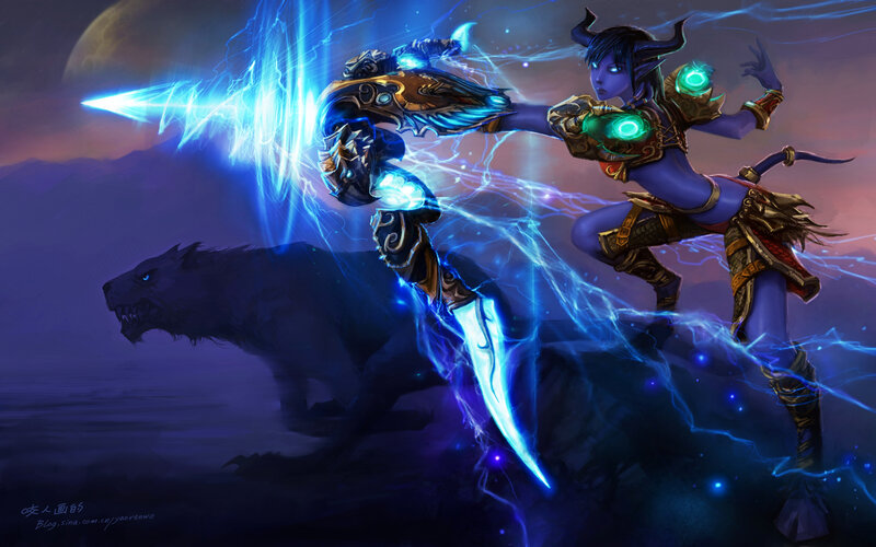 Demon Hunter with lightning