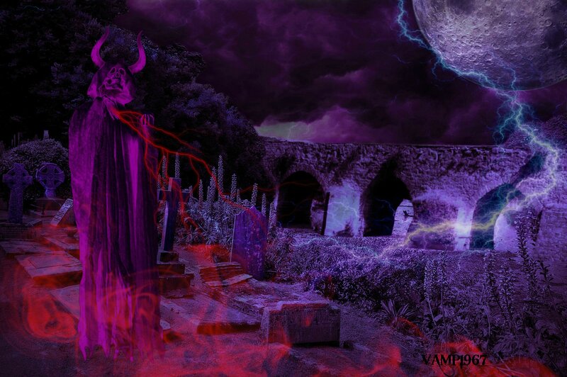 Demon in Cemetery