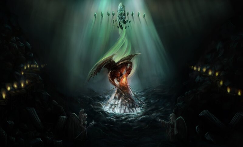 Demon in Dark Cavern
