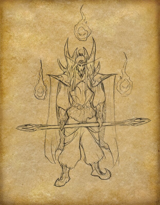 demon king concept sketch