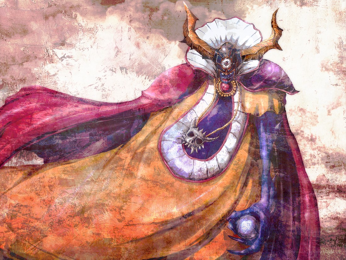 demon king in ornate robes