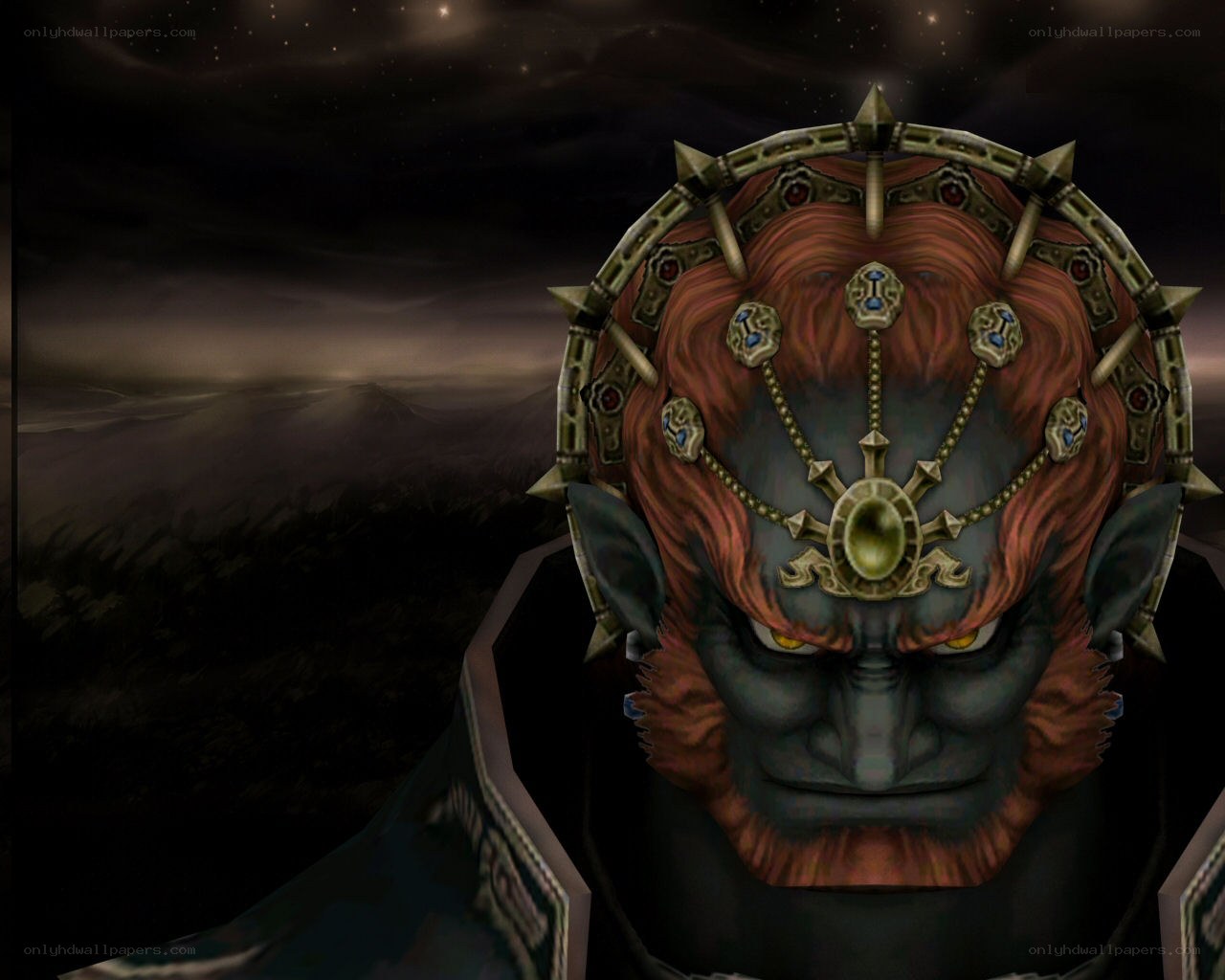 Demon king with crown