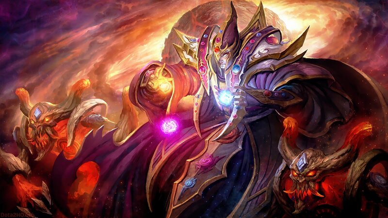 Demon King with Minions — Purple