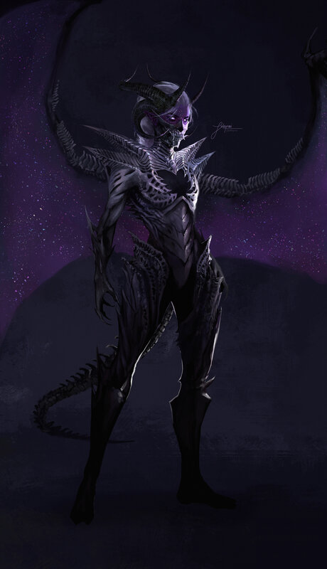 Demon-like Creature — Purple