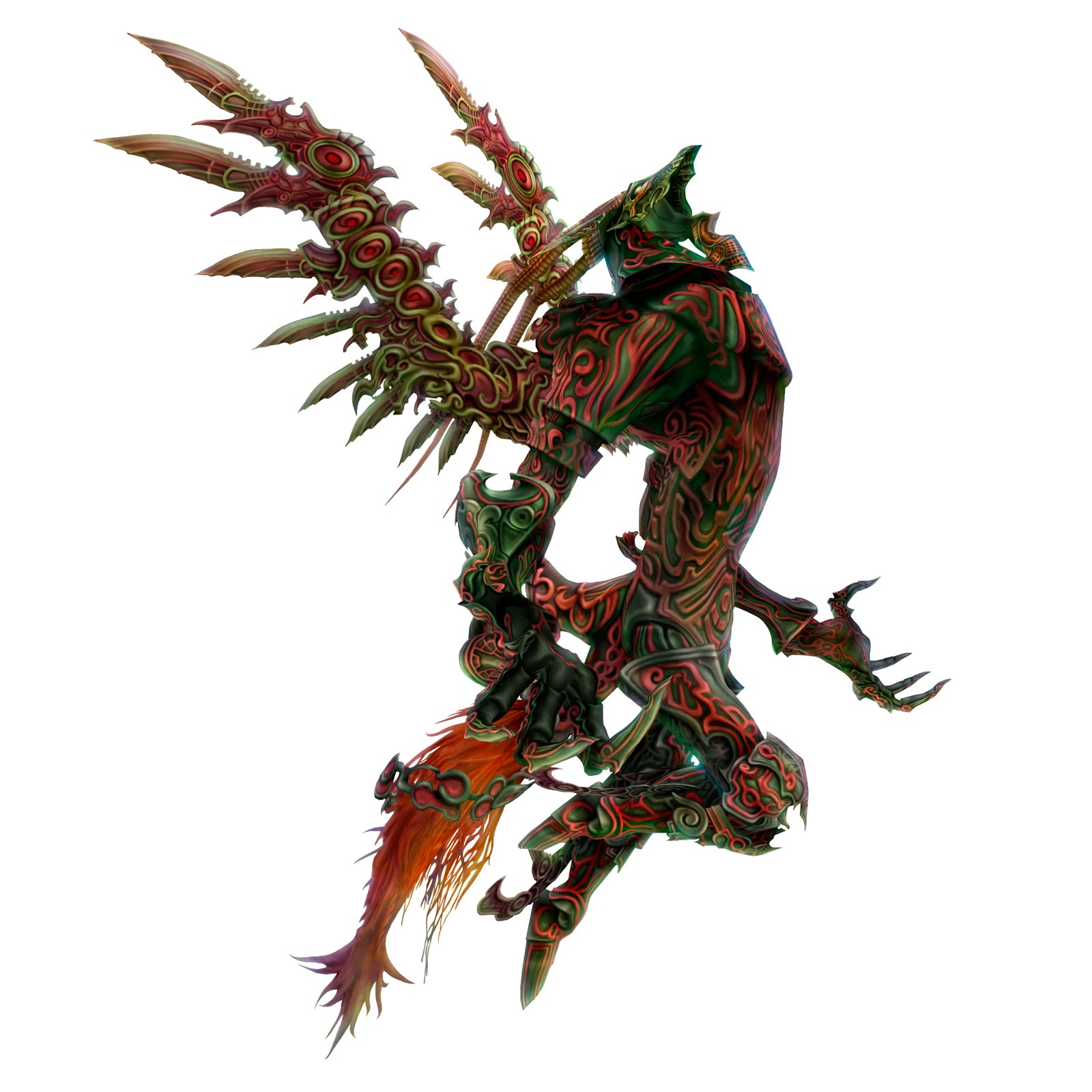 demon-like creature with ornate armor