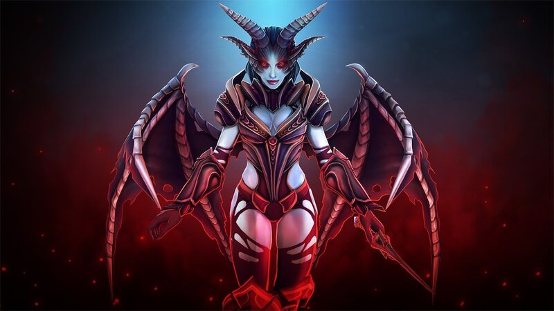 Demon-like Female Character