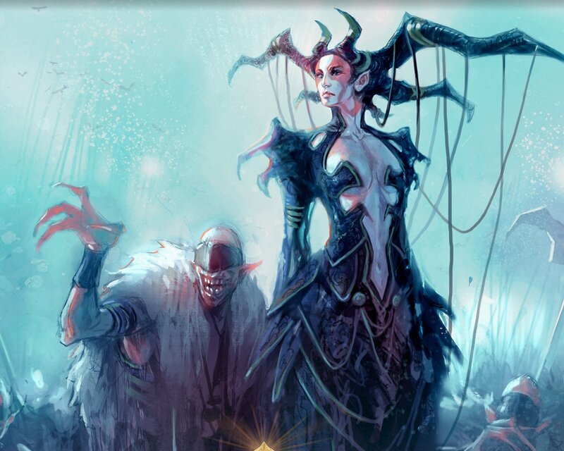 Demon queen and her minion