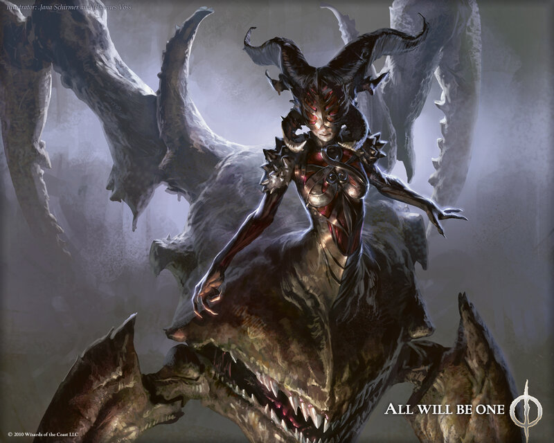 Demon Queen on Monster — Gray
