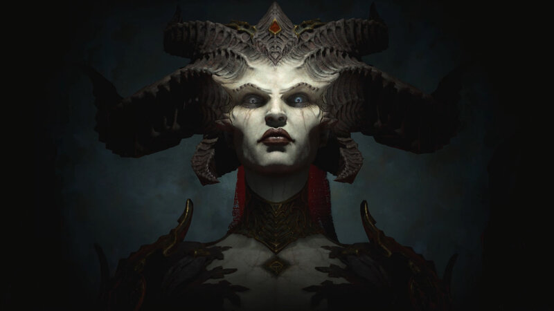 Demon Queen with Horns — Black, Dark, Dramatic