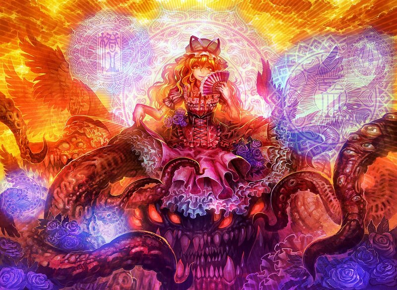 Demon queen with tentacles