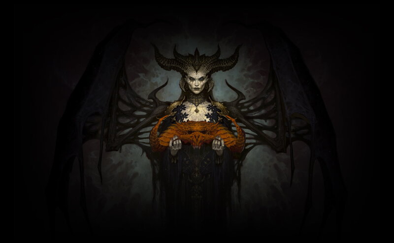 Demon Queen with Wings — Black