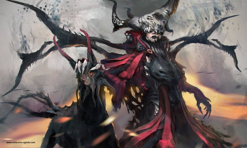 Demon Rider on a Creature