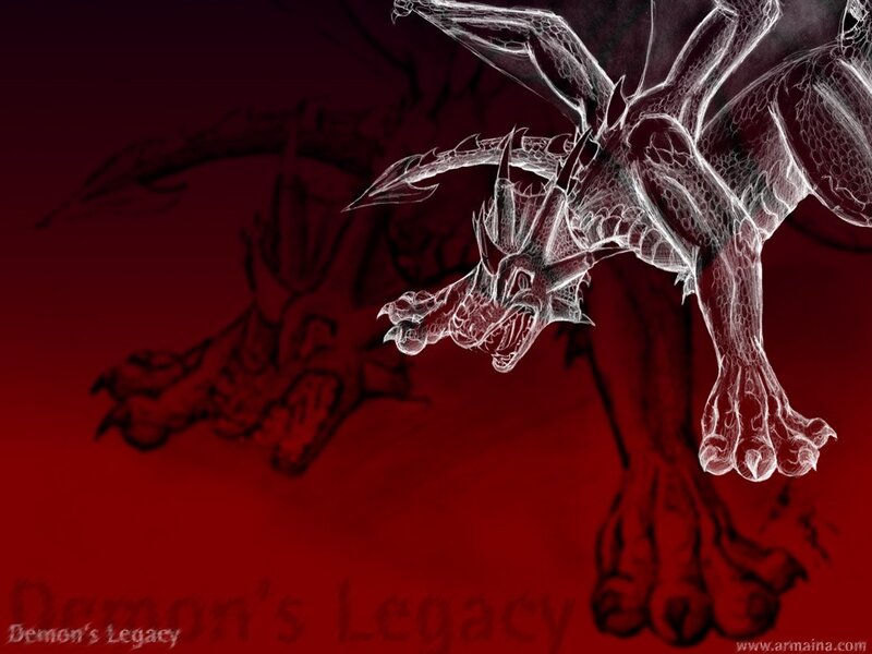 Demon's Legacy dragon artwork