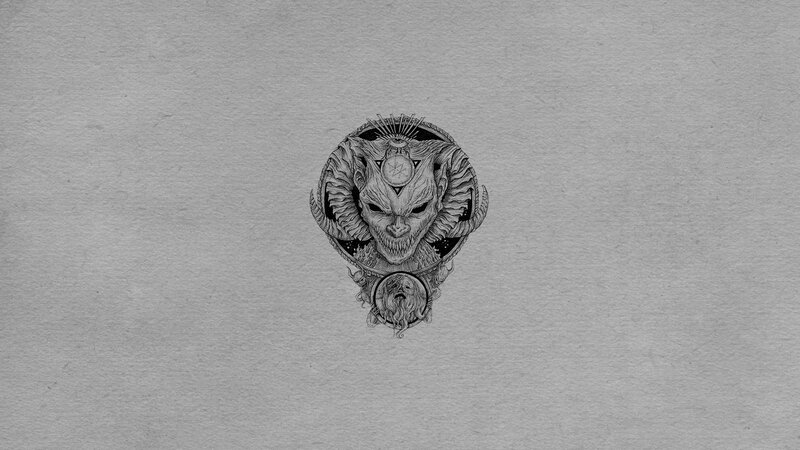 Demon Skull Illustration