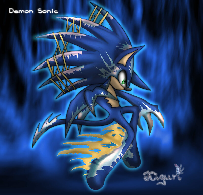 Demon Sonic character art