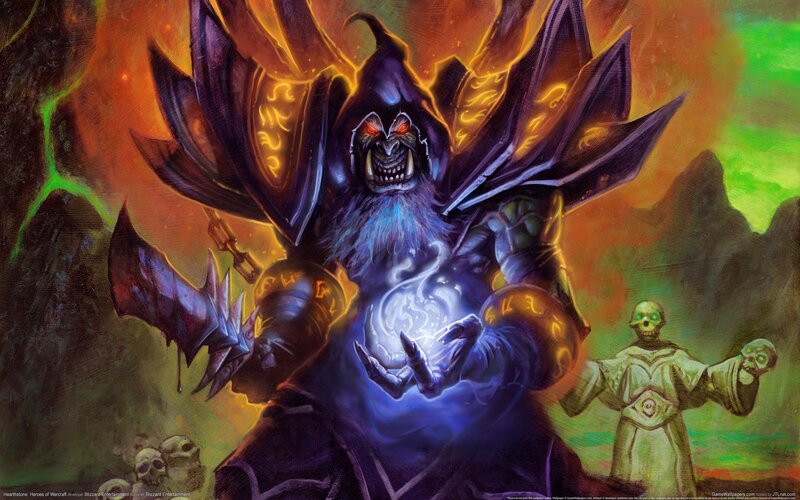Demon Warlock Casting Spell — Purple