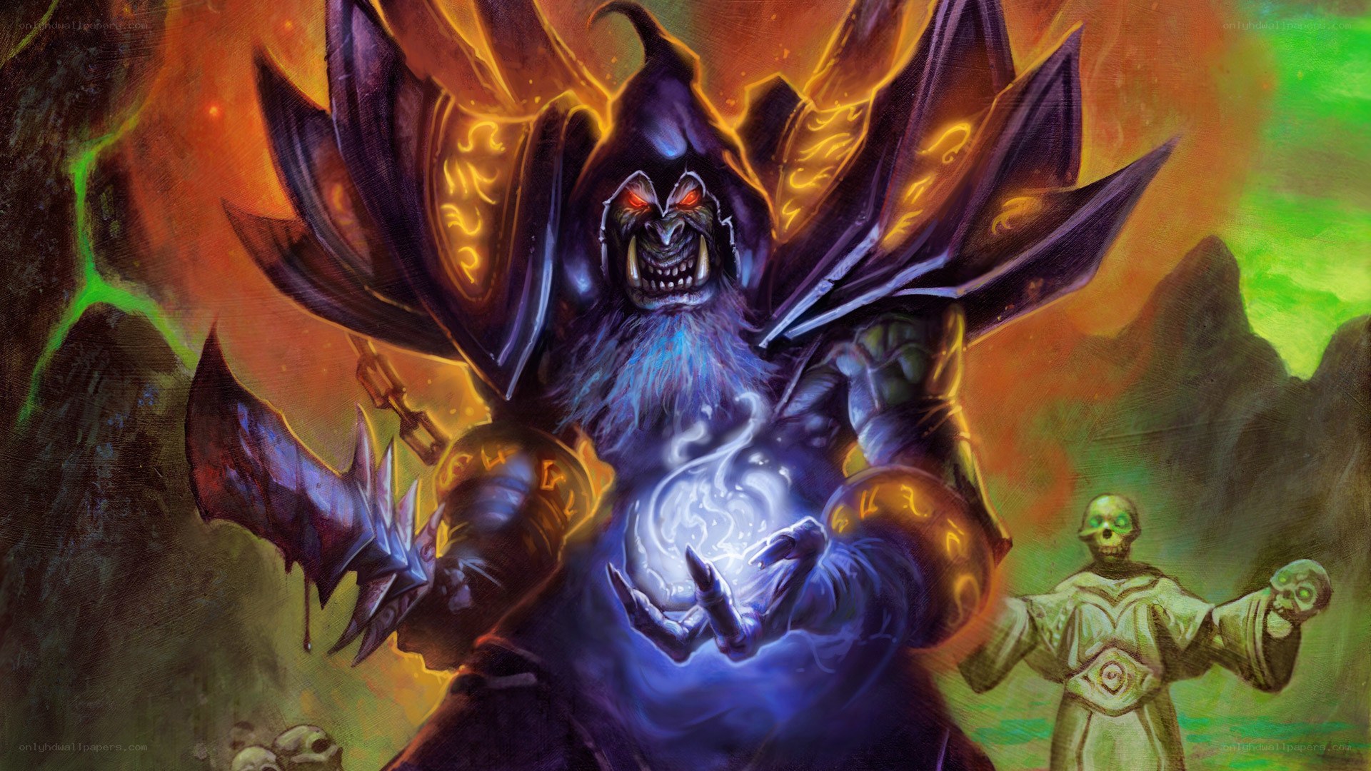demon warlock casting spell