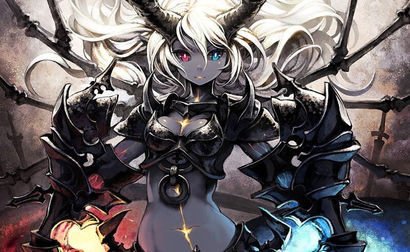 Demon warrior with dual-colored eyes