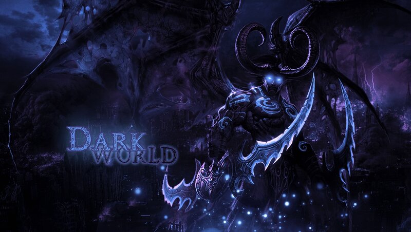 Demon Warrior with Horns — Purple